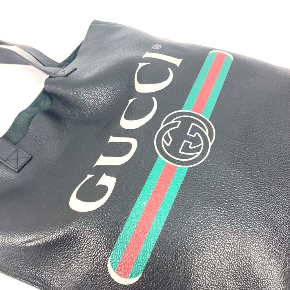 GUCCI Authentic Black Leather Shoulder Bag - Picture 8 of 12